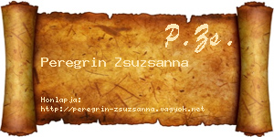 Peregrin Zsuzsanna névjegykártya